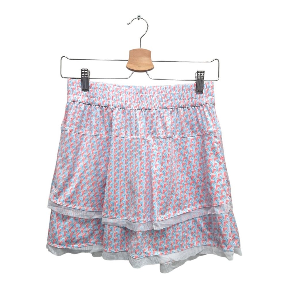 Lucky In Love Women’s High Waist Wild Groovy Golf Skort Small Multicolor NWT